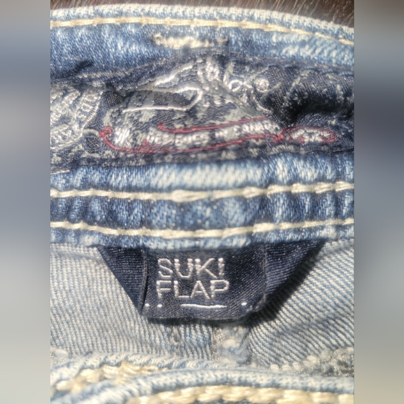 Suki Flap Silver Jeans - Picture 5 of 8